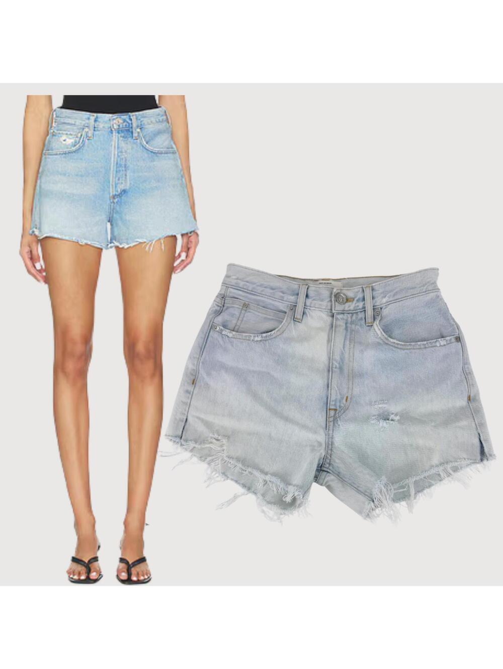 SLVRLAKE London High Rise Denim Shorts 27